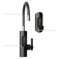 Robinet chauffe-eau électrique instantané 3300W, 220V, adaptateur, accessoires de cuisine, eau chaude 1