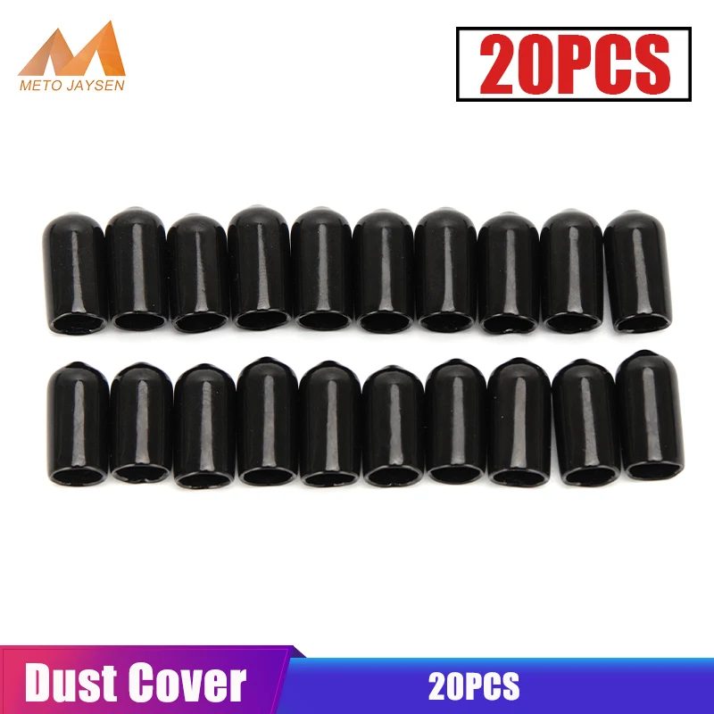 

Soft Rubber Durable Protective Cover for High Pressure Quick Couplers Fittings Male Plug Sockets Dust-Proof Cap Black 20pcs/set