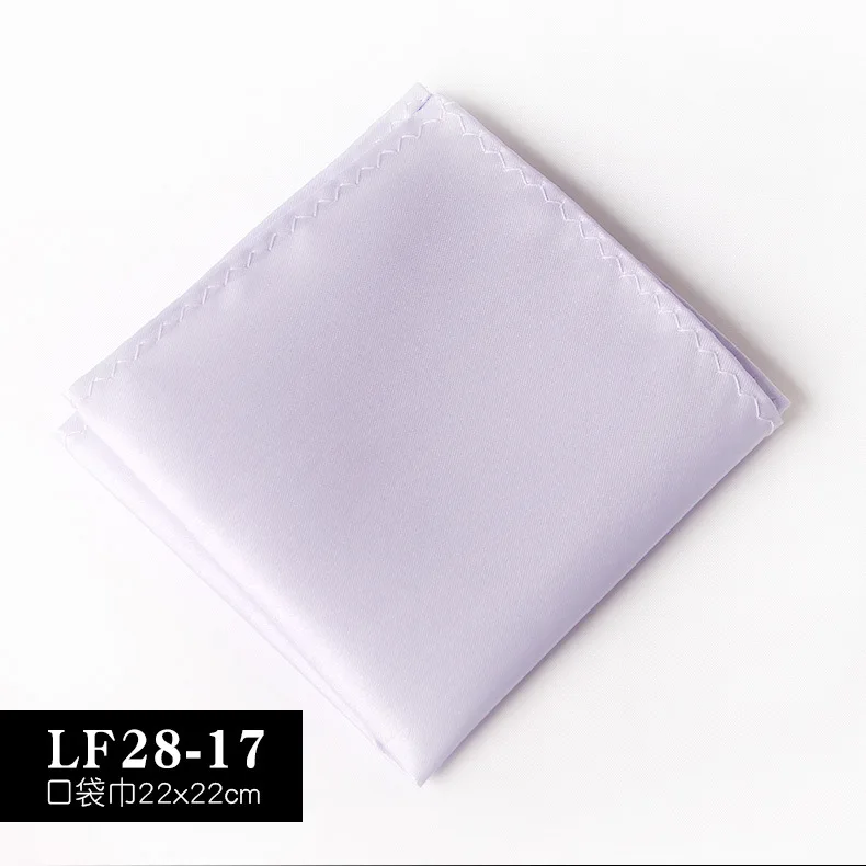 22CM Solid Color Pocket Squre For Men Classic Suit Handkerchief Formal Dress Accessories Black Brown White Chest Towel Hanky