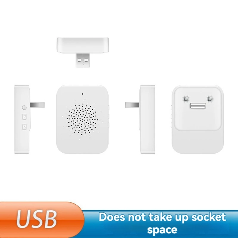 ABRU-Outdoor Wireless Doorbell USB Interface Home Remote Control Ring Door Bell Kit House Chimes Doorbel