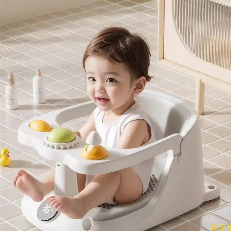 Siège de bain pour bébé avec affichage de la température