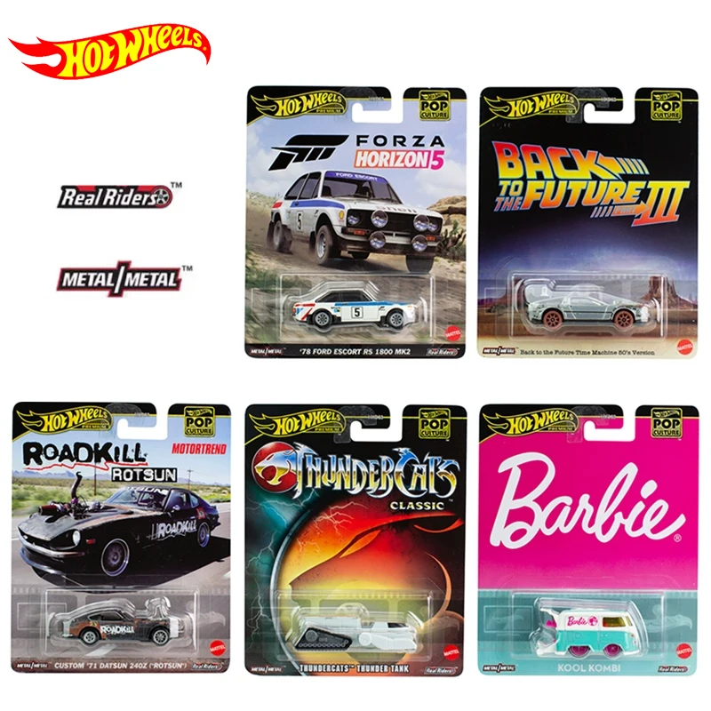 Genuine Hot Wheels Premium Pop Culture 1/64 Boys Toys Diecast Forza Horizon Ford Datsun Rotsun Thundercats Classic Birthday Gift