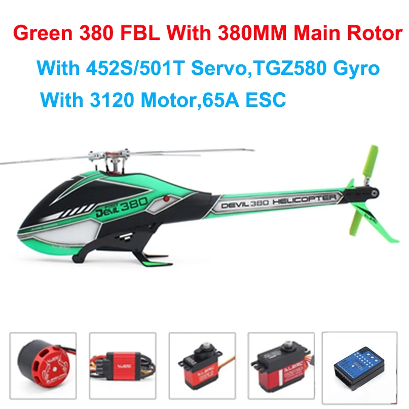 ALZRC Devil X360 380 X380 FBL Remote Control 3D Fancy Helicopter