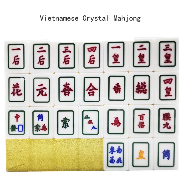 160pcs crystal mahjong tiles Singapore version with four animals flying  head mahjong tiles acrylic mahjong Environmentally MJ09 - AliExpress