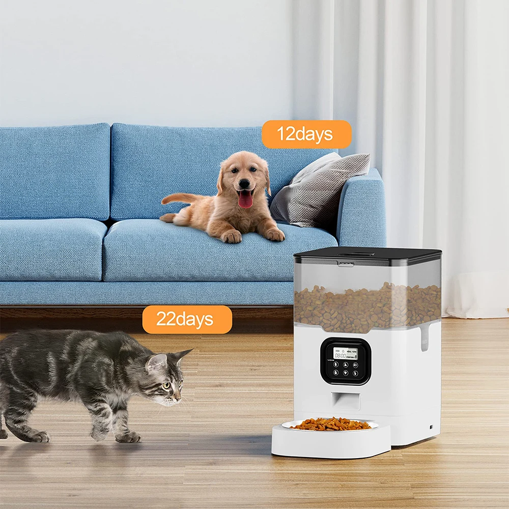 thumbnail image 2 of Smart Pet Feeder With 15CM Elevated Camera Tuya App Control For Busy Pet Owners FURPIPI Automatic Cats Dog Food Feeder Dispenser 2 of 12