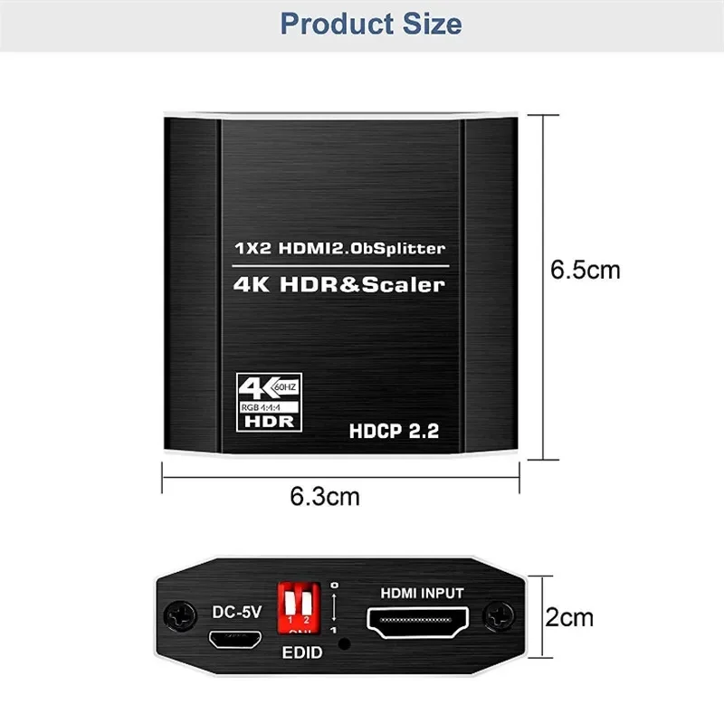 HDMI ø, Į  HDMI ̺, HDCP 2.2 , 1  2 ƿ, 4K @ 60Hz HDMI ÷ 2  1 