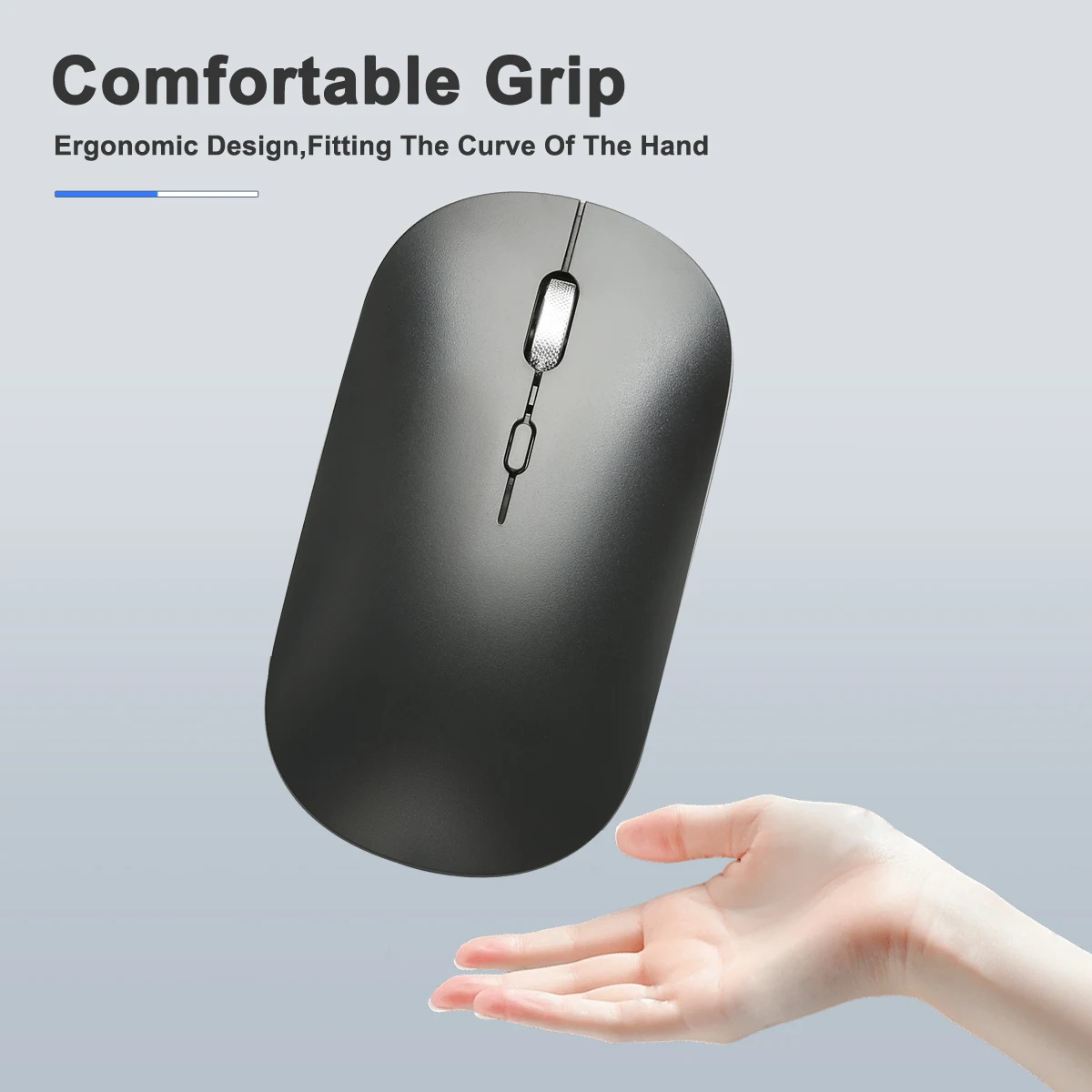 Wireless Gaming Mouse for PC 2.4G Slim Ergonomic Compatible with Laptop/Tablet/Desktop Battery Not Included