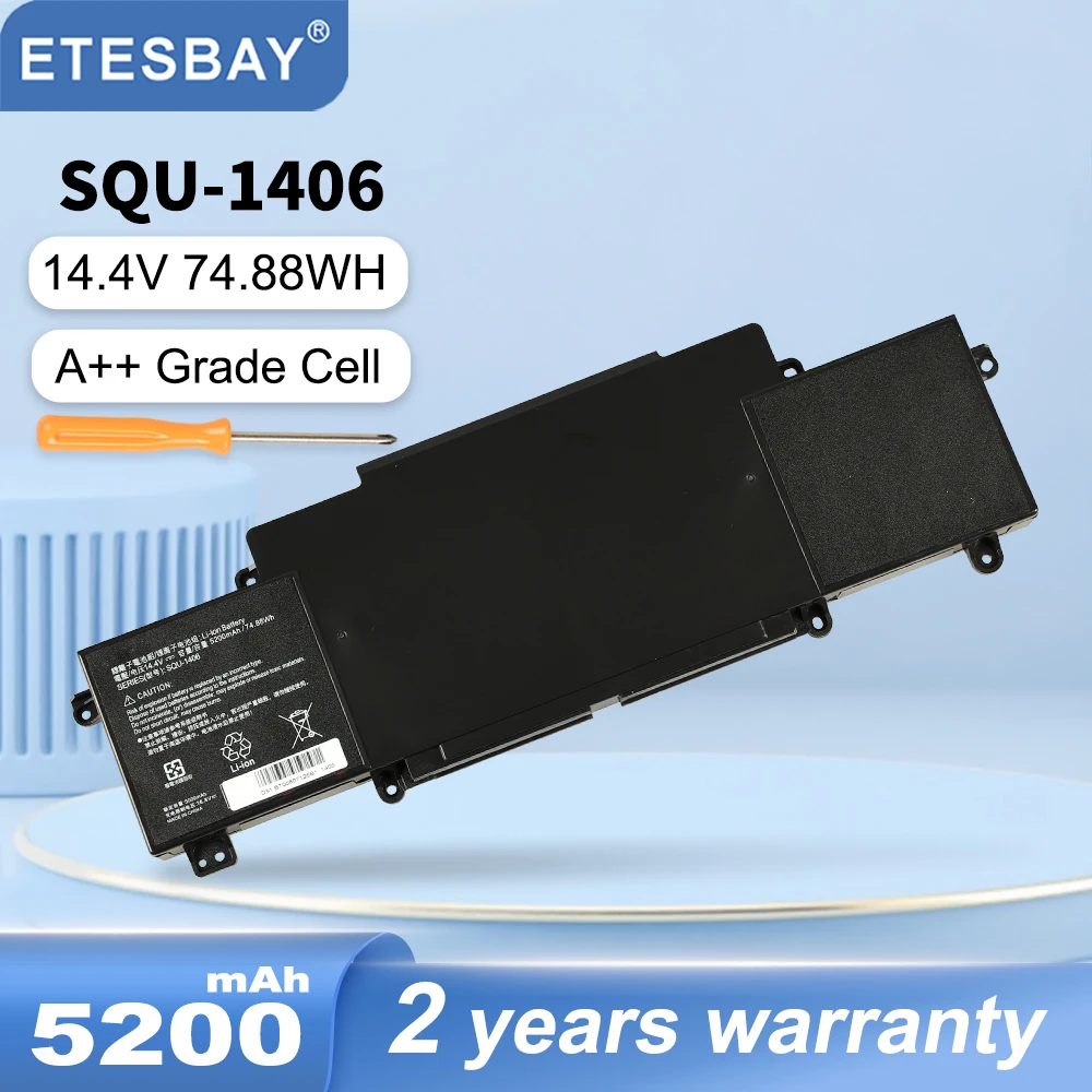 Etesbay Squ1406 Bateria do Portátil para Thunderobot 911 91-s1 s2 a b c d e g s3 S5a S5t s6 t1 t2 t5 m1 f1 911gt-y1 y2 y3