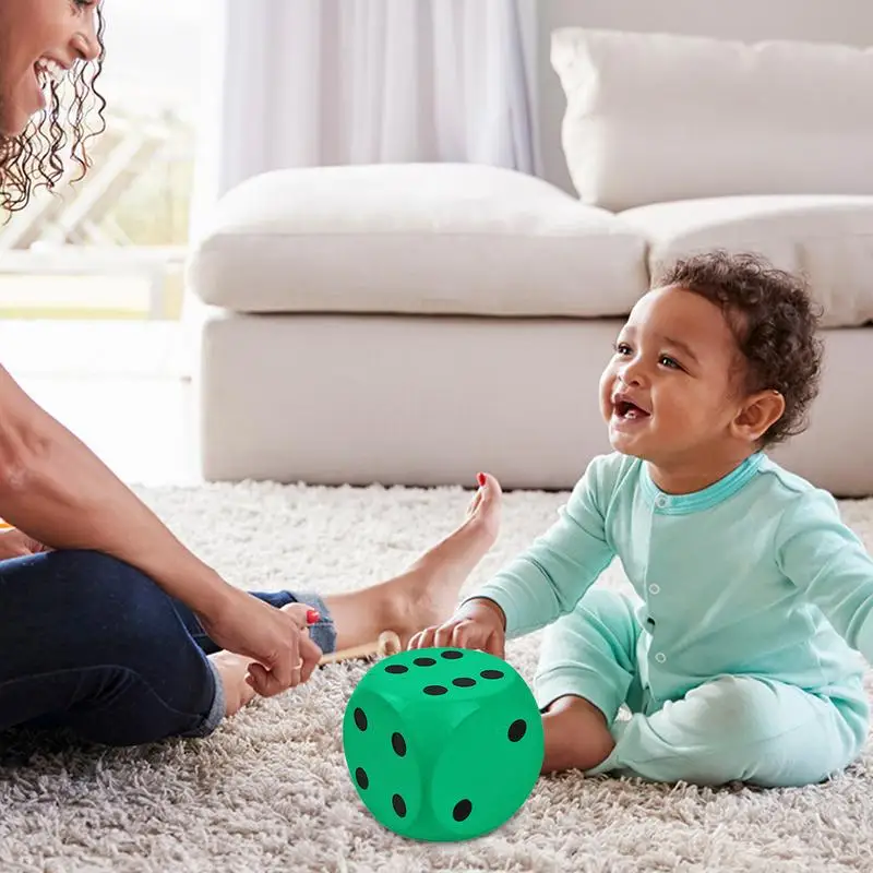 Large Foam Dice Huge Dice 15cm Jumbo Big Playing Math Teaching Classroom Teaching Aids Board Games For Birthday Gift