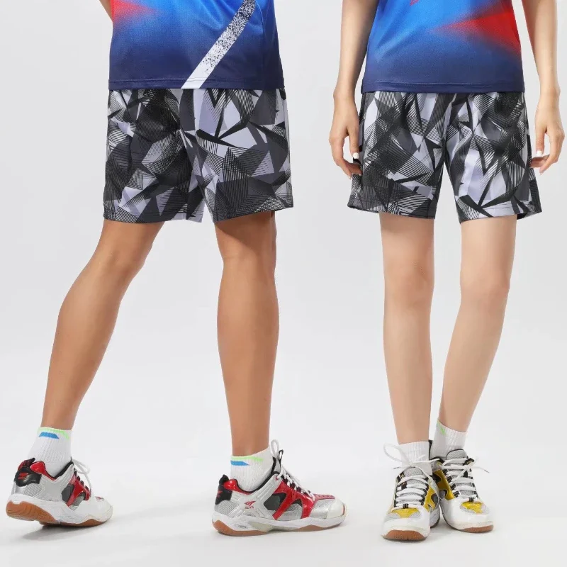 Men Women Badminton Shorts Children Student Sports Gym Fitness Table Tennis Clothing Running Competition Training Printing