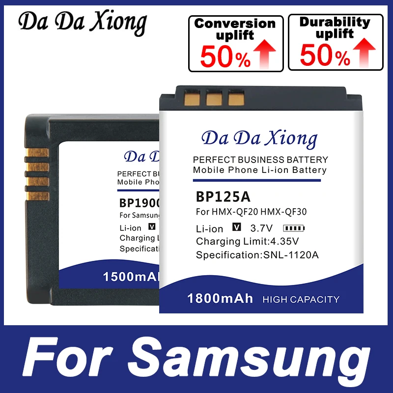 Batteria Per Samsung I8 I80 I85 L74 Nv1 Nx1 Nv4 Nv40 Es65 Es67 Pl50 Pl60 Dc132 Dv200 Hmx-Qf30 Cl65 Cl80 Hz25W L730 L830 Hmx-Qf20