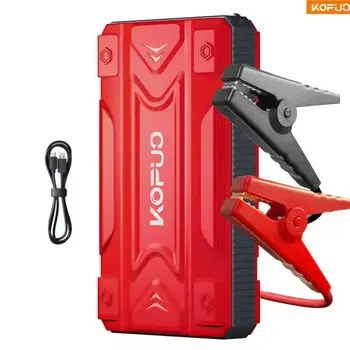 Batteria per avviamento di emergenza per auto 600A Fino a 4,0 litri Motore diesel a gas/2,0 litri Power Bank portatile con luce LED a 3 modalità e ricarica rapida