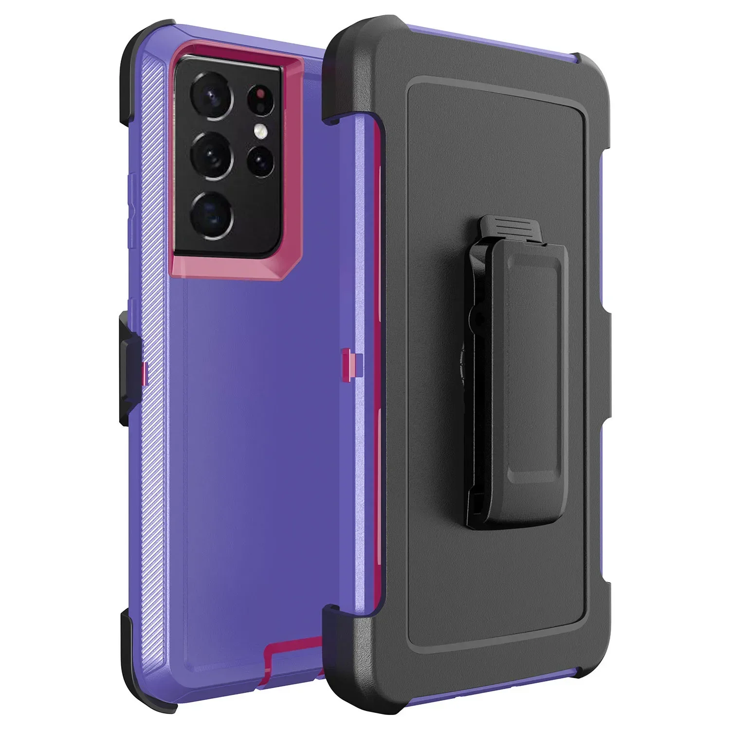 Heavy Duty Rugged Defender Armor Case with Belt Clip and Anti-Drop Protection