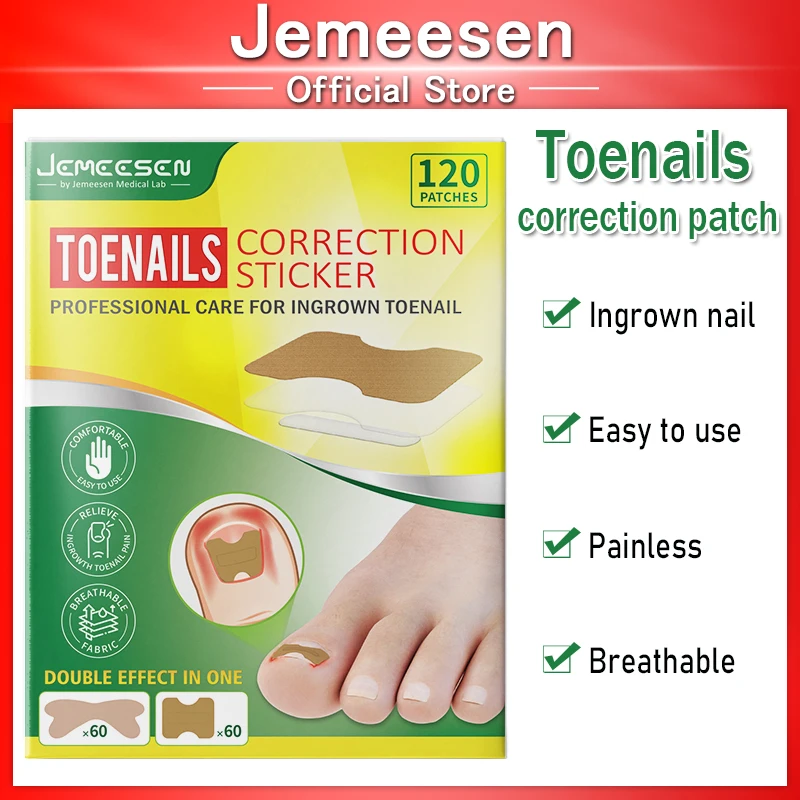 

Jemeesen Ingrown Toenail Corrector Sticker Paronychia Treatment Pedicure Foot Orthodontic Toe Thumb Nail Care Patches Foot Care