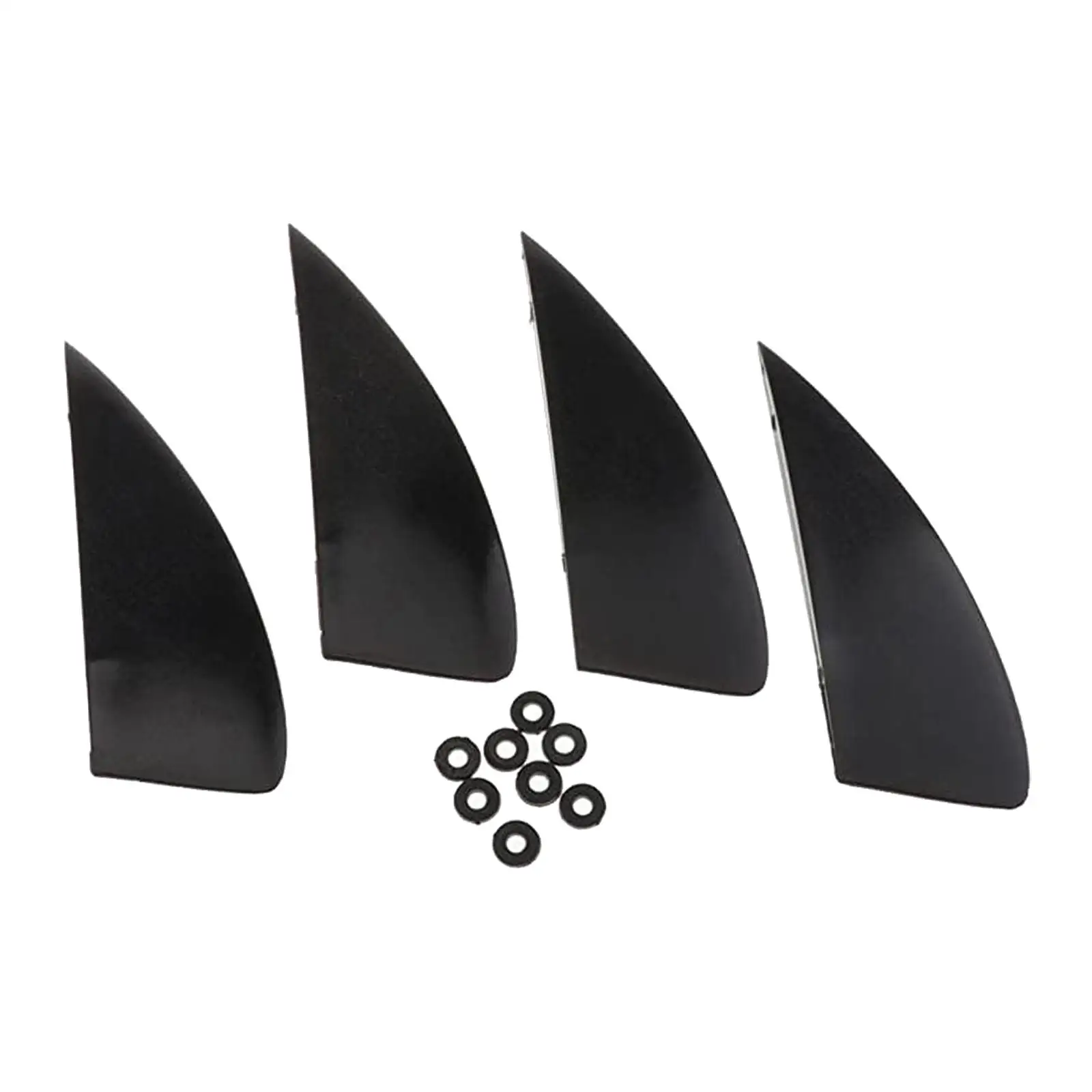 4x Kiteboard Fin Wakeboard Replacement Fins Cruiser Deck Surfboard Fins