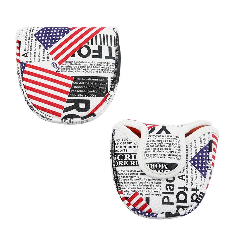 Golf Putter Covers Mallet Putter And Blade Putter Magnetic Closure Golf Club Protector Covers PU Leather Golf Wood Head Covers