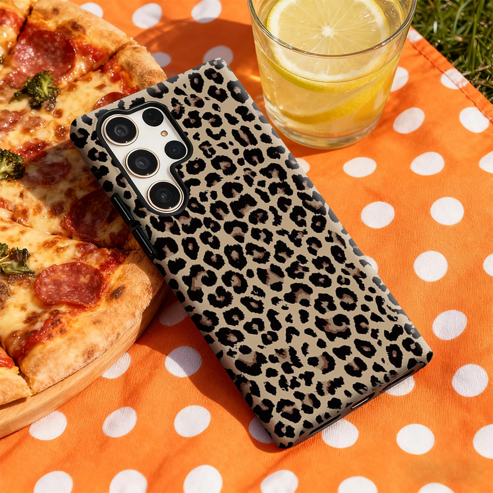 Timeless Leopard Print Glossy Double-layer Phone Case
