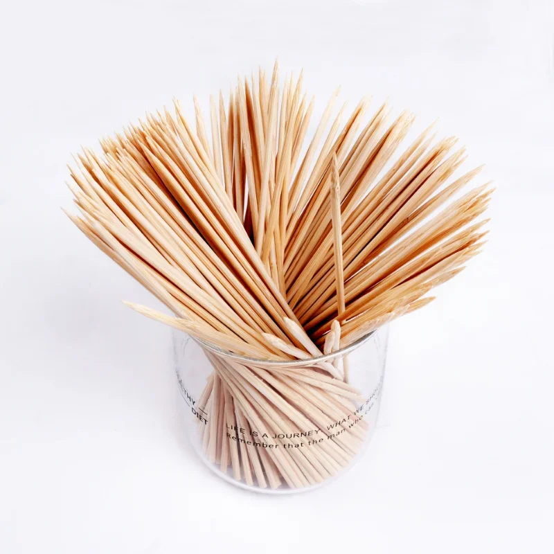 BBQ Skewers 100pcs Bamboo Wooden BBQ Skewers Food Bamboo Meat Tool Barbecue Party Disposable Long Sticks Catering Grill Camping