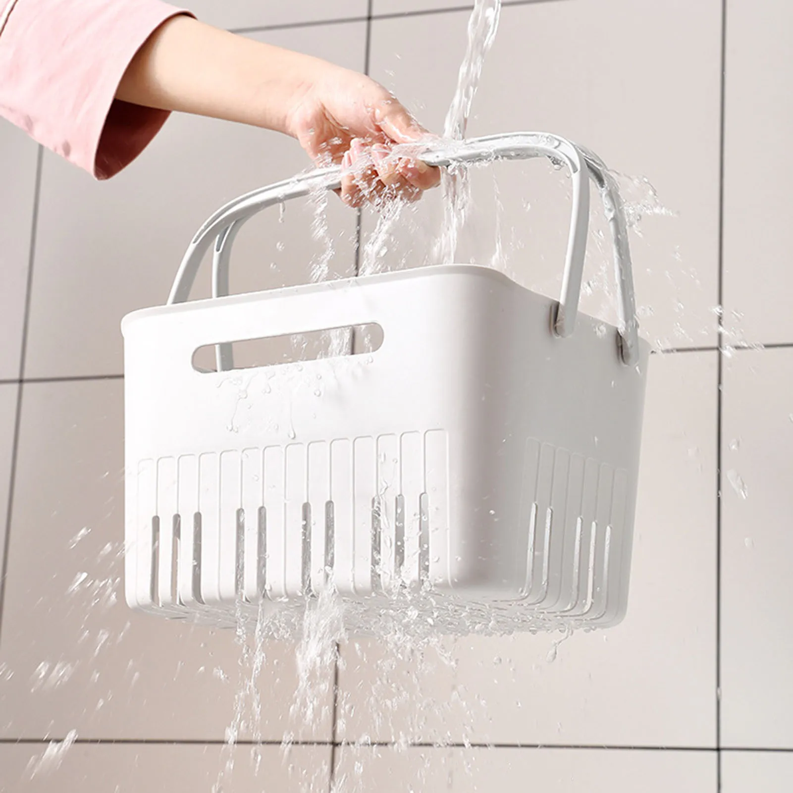 Bathroom Storage Basket Bowl Lightweight Portable Baskets for Kitchen Bathroom Pantry