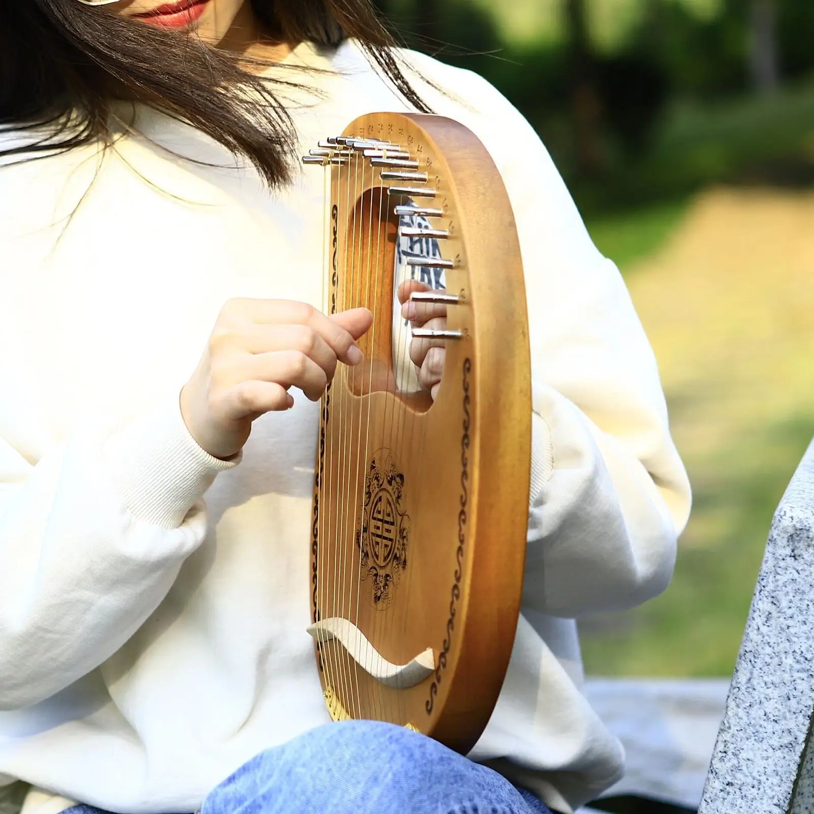 16 String Harp W / String Tuning Key Gift for Adult Children Christmas Pres