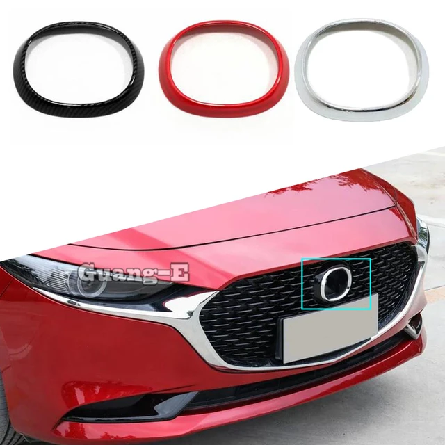 Für Mazda 3 Mazda3 Axela M3 2019 2020 2021 2022 Auto Körper Aufkleber Trim  Front Logo Dekorative Mark Grid Grill grille Rahmen 1PCs - AliExpress