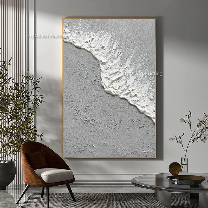 Custom Painting Canvas Handpainted Modern Abstract Textured Acrylic Wall Art Home Decoration
