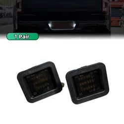 White LED License Plate Light Lamps - Set of 2, Xenon White 6000K (Pair)