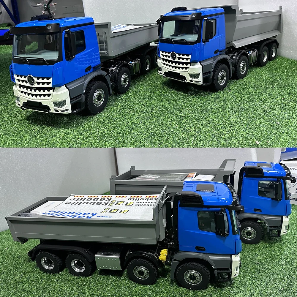 RC 1/14 Hydraulic Dump Truck Model K3366 8×8 All Wheel Drive with Sound and Light Group KABOLITE RTR Model HuiNa Model Presale 6