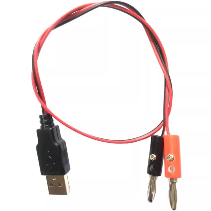 USB to Banana Plug Test Lead Charging Cable with Conductive Wire