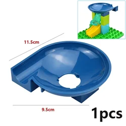 Large Building Block Marble Race Track Set with Slide and Funnel Pieces (Funnel)