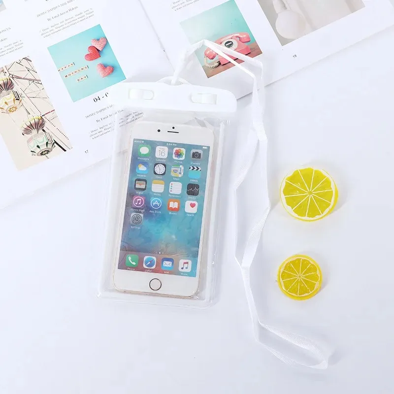 Universal Waterproof Phone Pouch 6 Inch for Swimming Diving Beach Underwater