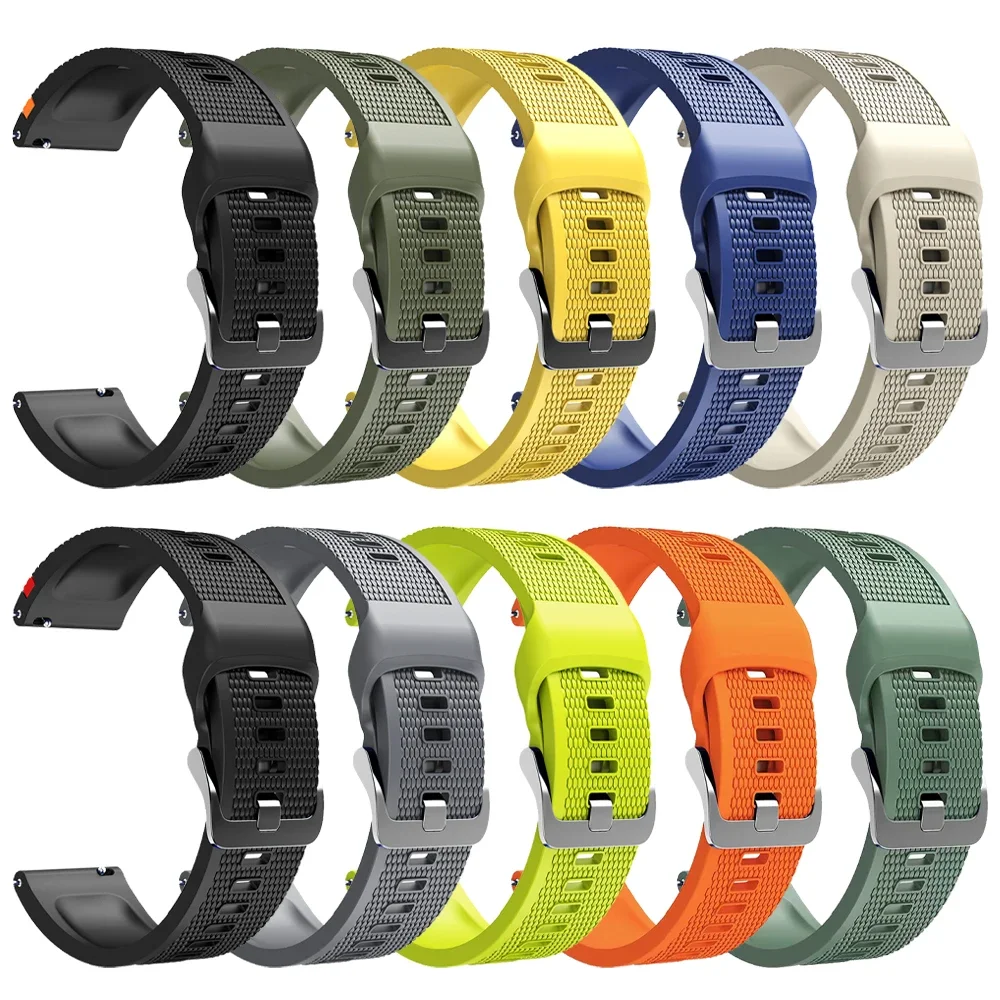 22mm Premium Silicone Strap - Sport Band Replacement Bracelet