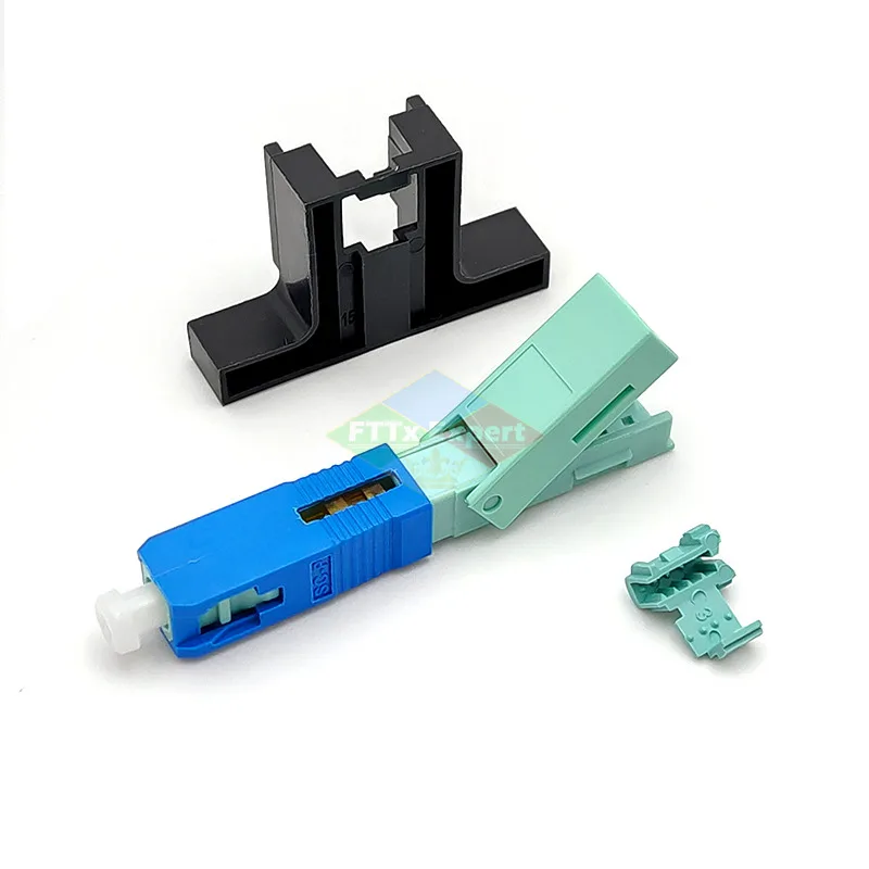 High Quality 53MM SC UPC SM Single-Mode Optical Connector FTTH Tool Cold Connector Fiber Optic Fast Conector
