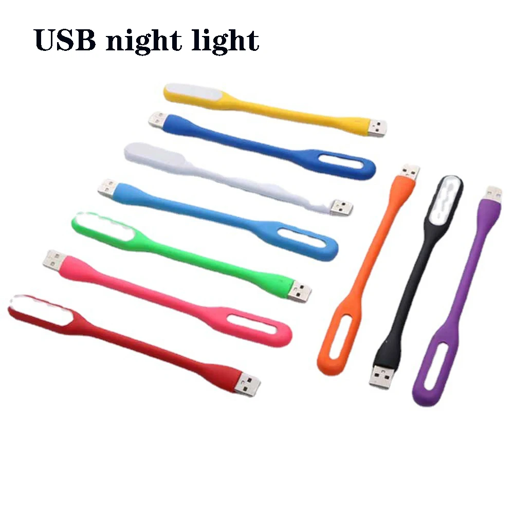  1 mini LED USB flexible, mini lámpara de luz LED USB, luz USB  para laptop, luz de lectura, luz LED alimentada por USB, luz portátil para  computadora portátil, color negro 