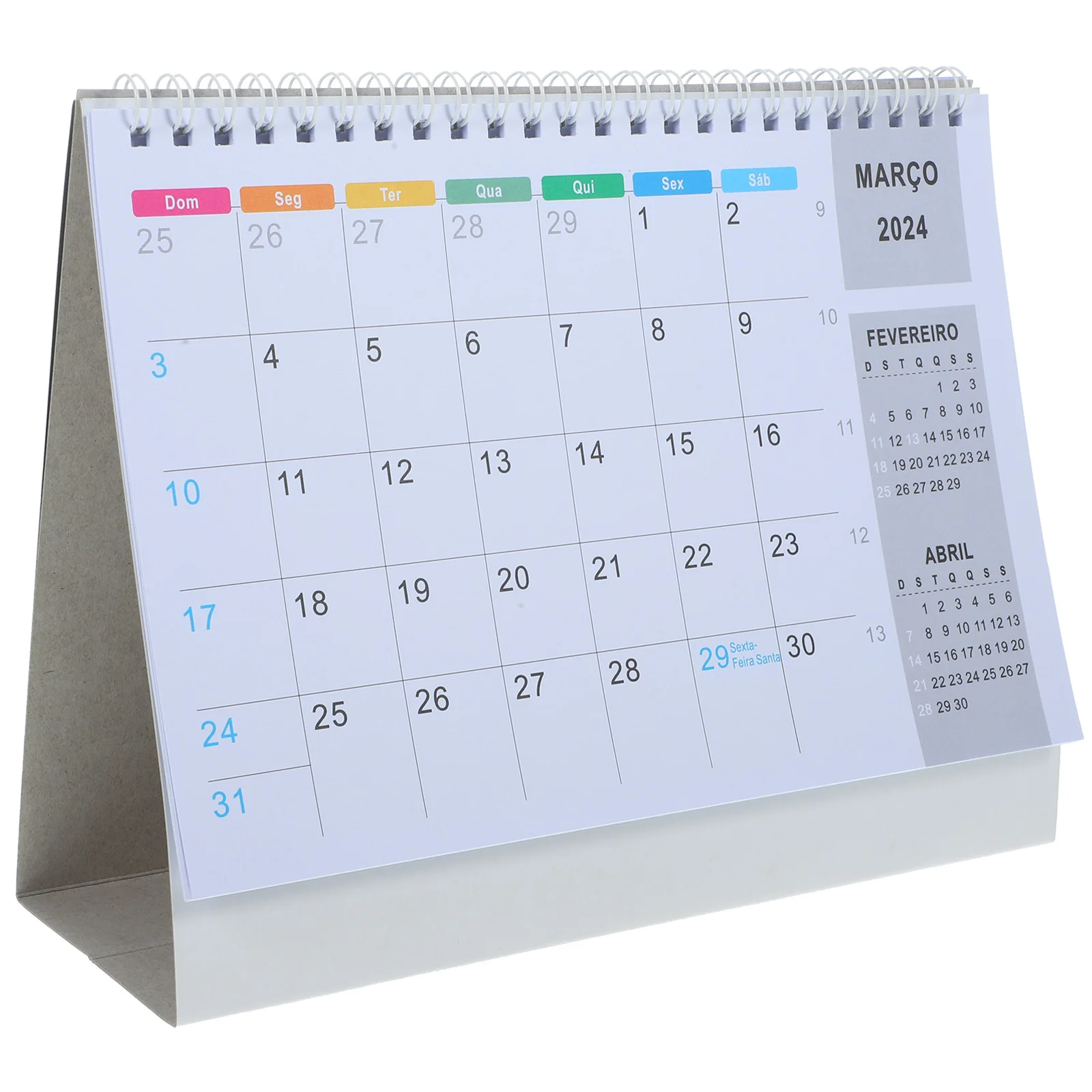 

Book Free Standing Calendar Desktop Desk For Brazil Brazilian Holiday Calendar Portuguese Latin American Tear-off