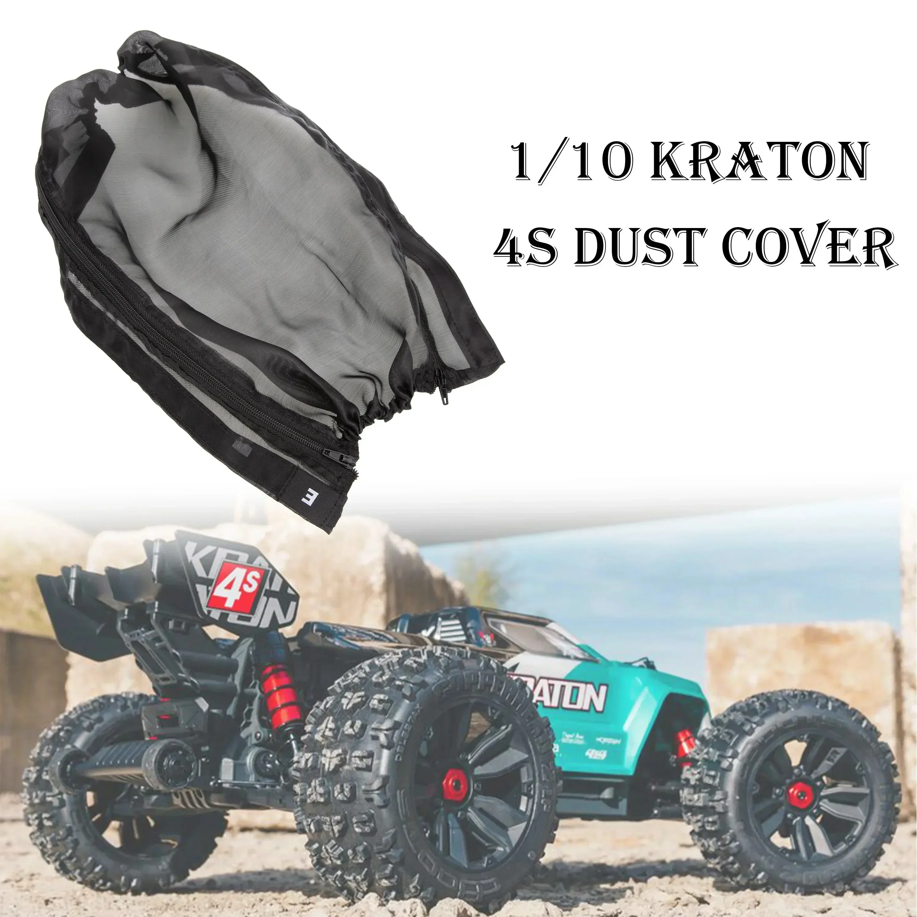 Le buggy RC 4x4 tout terrain en action, soulevant de la poussière sur un chemin de terre, télécommandé en 2.4GHz.