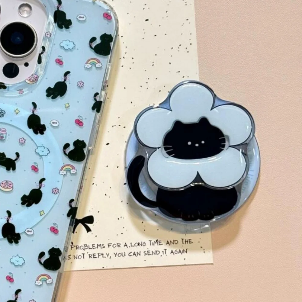 Cute Cartoon Kitten Scarf Griptok Phone Ring Stand Holder