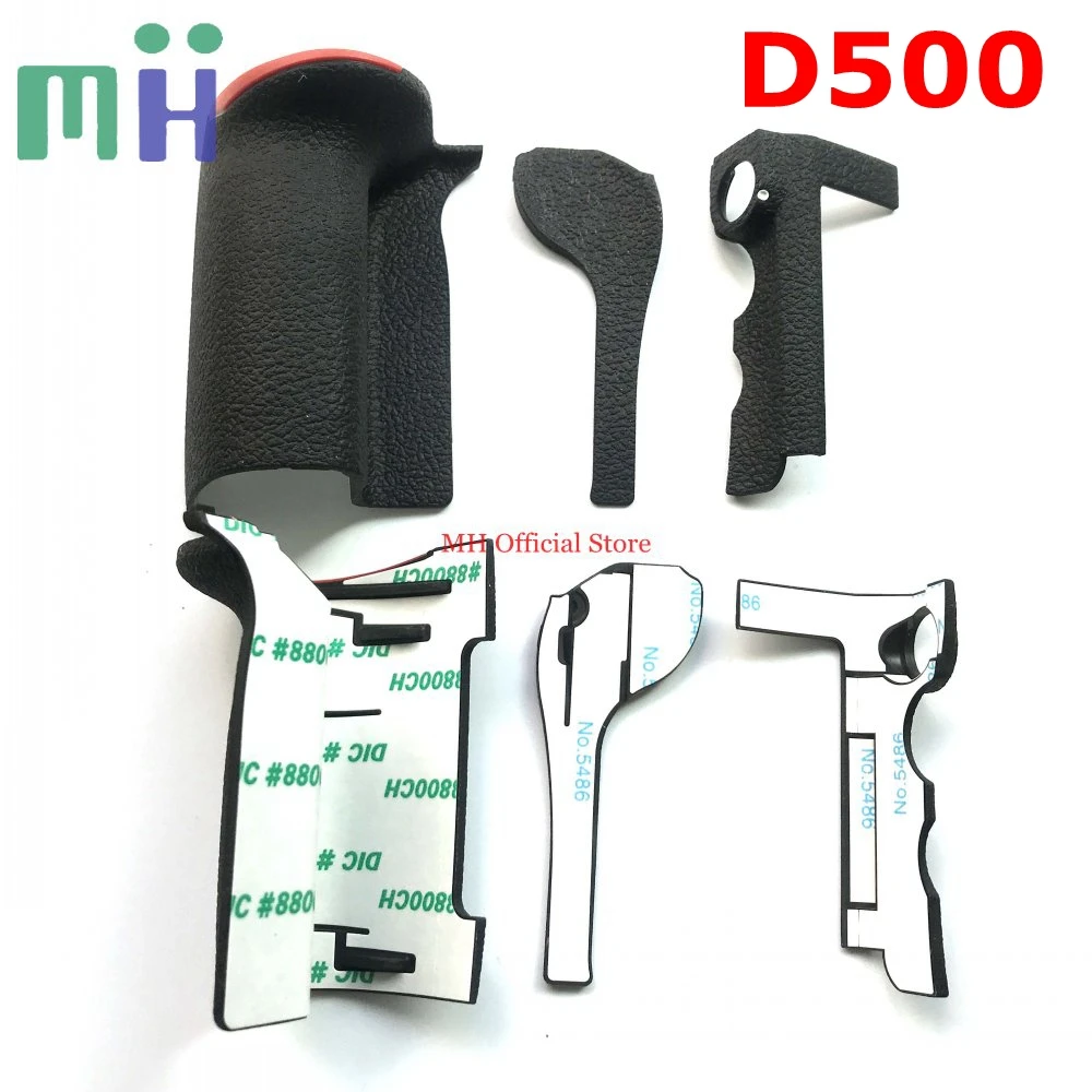 Original NEW For Nikon D500 Body Rubber Grip Side Rear Thumb Rubber Cover Camera Repair Spare Replacement Part