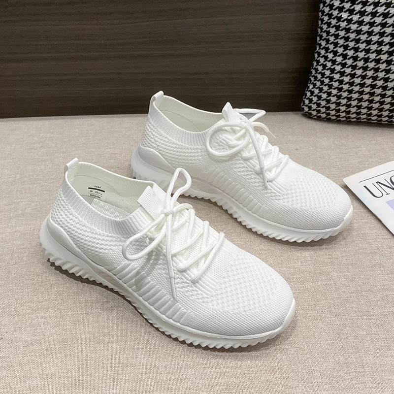 

Женские кроссовки для бега, сетчатые дышащие Прогулочные кроссовки, Удобные однотонные Модные Повседневные кроссовки, Лидер продаж 2023