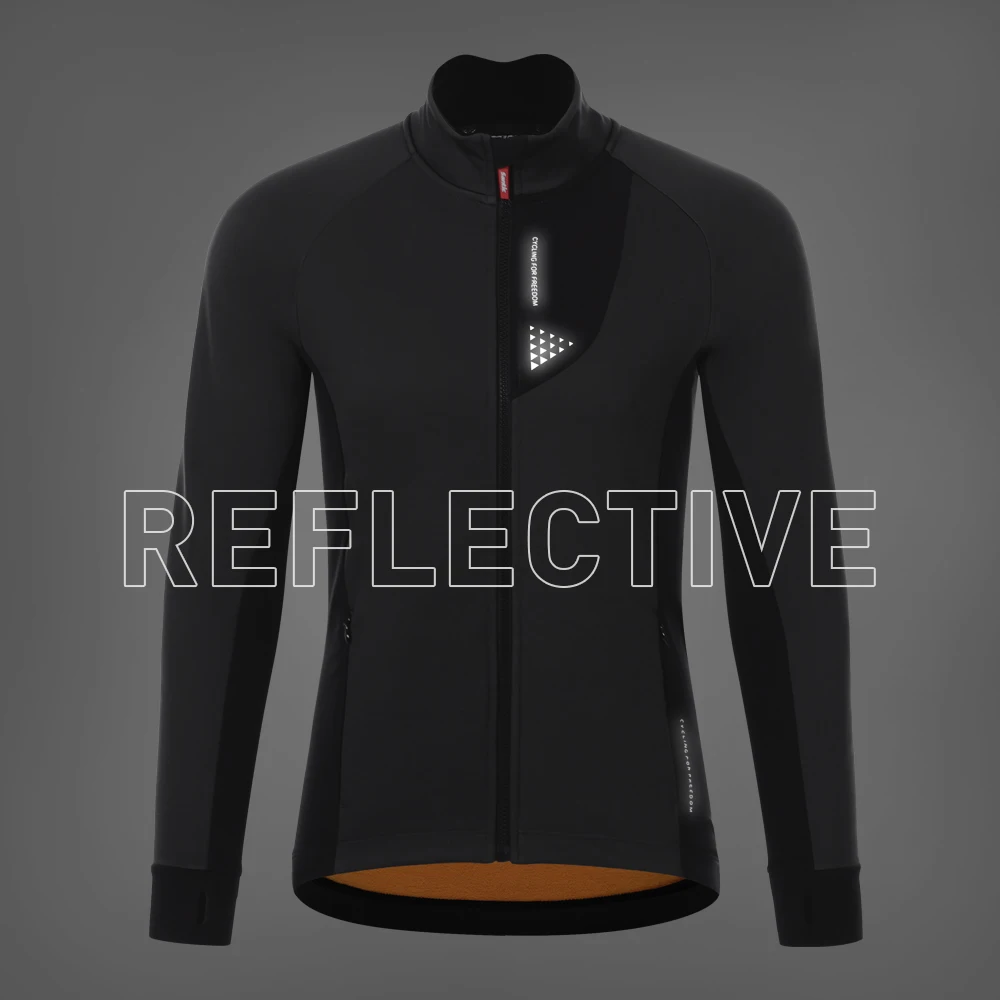 Cycling Jackets Men Winter Windproof Thermal with Pockets Reflective Bicycle Top M1C01129V cycling jacket cycling clothes