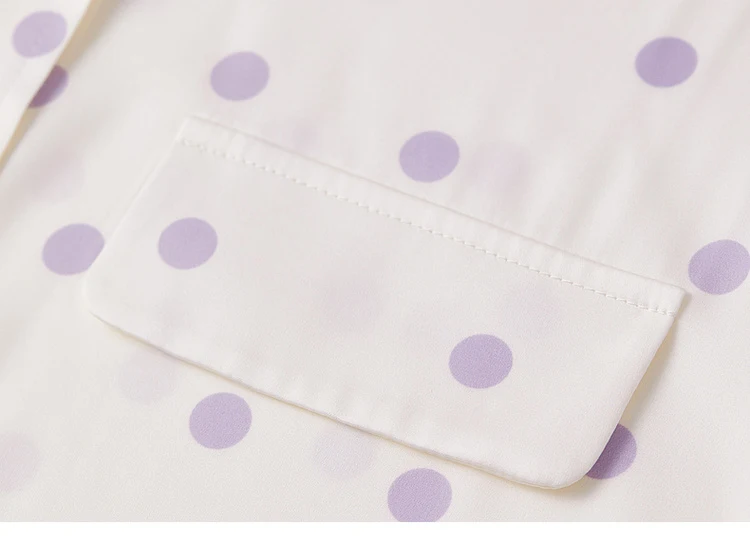 SENTUBILA purple polka dot shirt image 24