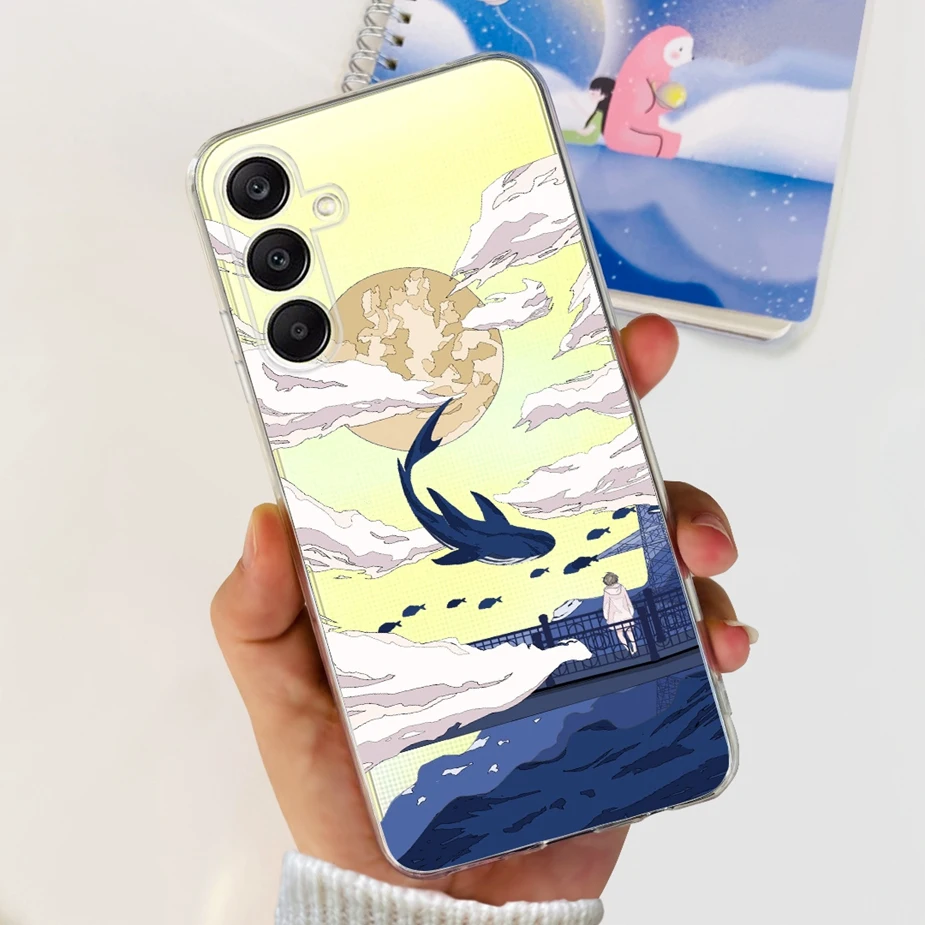 Luxury Painted Clear Silicone Case - Artistic Protective Cover