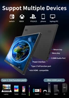 10.5 inch Portable Monitor 1280P 100%SRGB 420cd/m2 With dual speakers Mini HDMI interface For Laptop PC PS4 Game Console