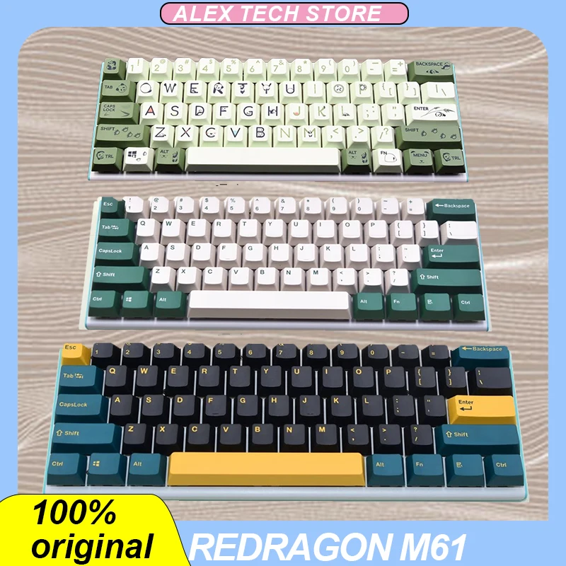 

Redragon M61 Mechanical Keyboard Magnetic Switch Linear 8k Customized Pbt Keycaps 61 Keys E-Sports Gaming Keyboard Pc Accessory