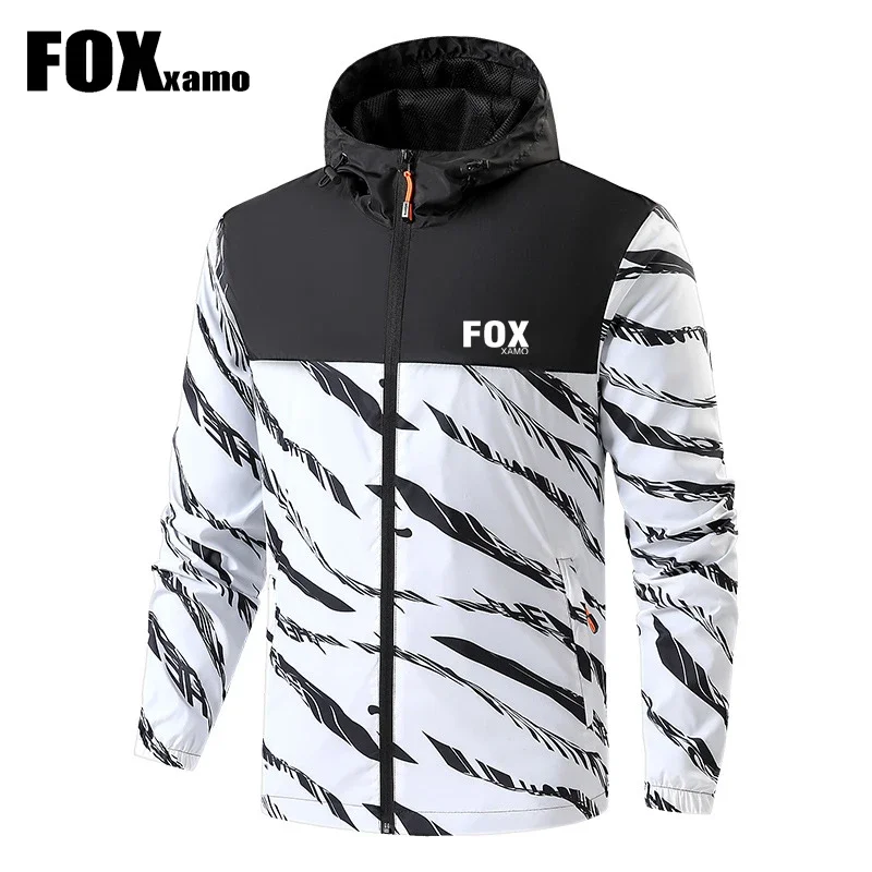 Foxxamo 남성용 자전거 방수 재킷, MTB 도로 방풍 다운힐 열 운동복 사이클링 재킷, 겨울 통기성 재킷