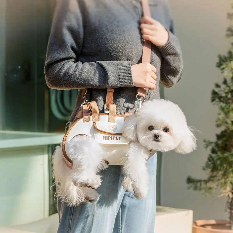 Cat Small Dog Breathable Handheld Crossbody Shoulder Multifunctional Backpack Artifact (7kg-9kg)