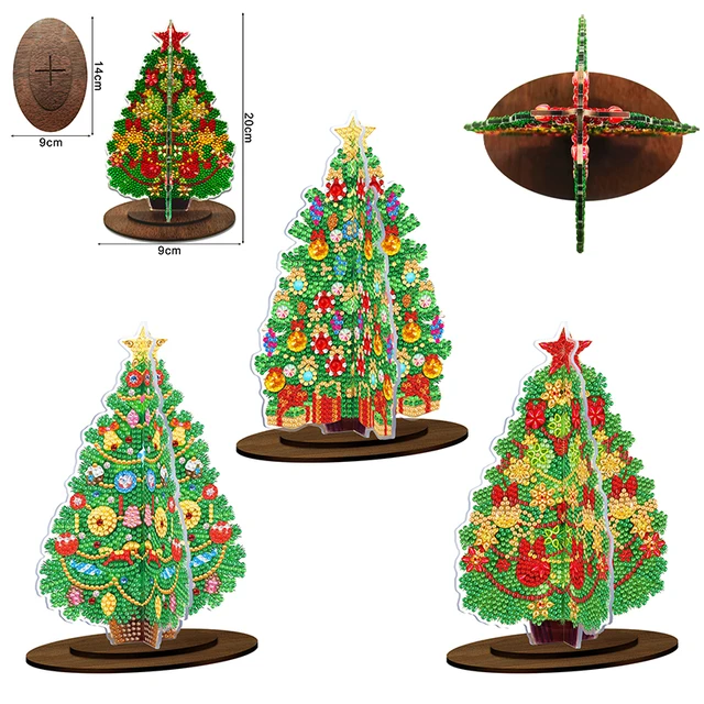 New Christmas tree 5D DIY Special Shaped Led Diamond Painting Christmas  Ornaments Light Hanging Christmas Tree Decoration Gifts - AliExpress