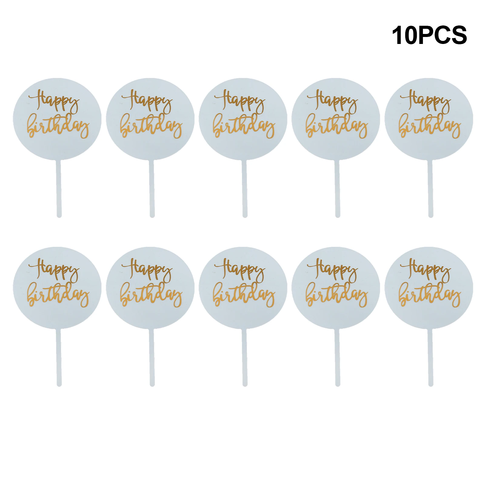 Happy Birthday Cake Topper Happy Birthday Silhouette Mirror Acrylic Party  Decorations Letters Flags Banner - Cake Decorating Supplies - AliExpress