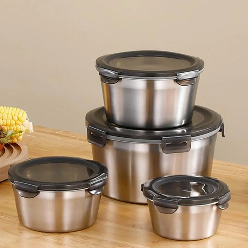 Stainless Steel Food Container Set, Classic, Food Storage