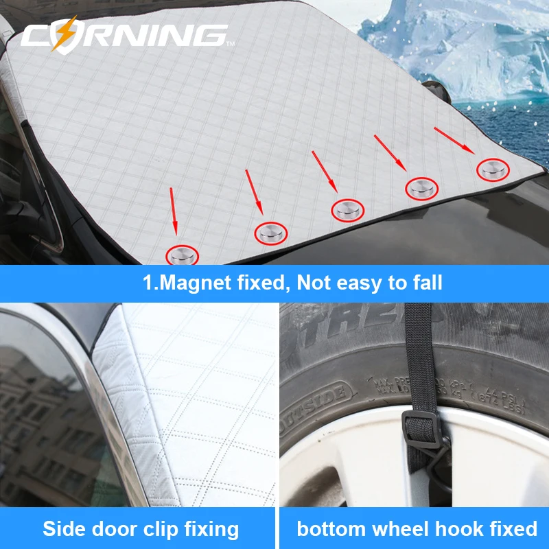 

Car Cover Waterproof Outdoor Windshield Sunshade Car Snow Covers Anti Ice Frost Auto Protector Winter Automobiles Exterior Cover